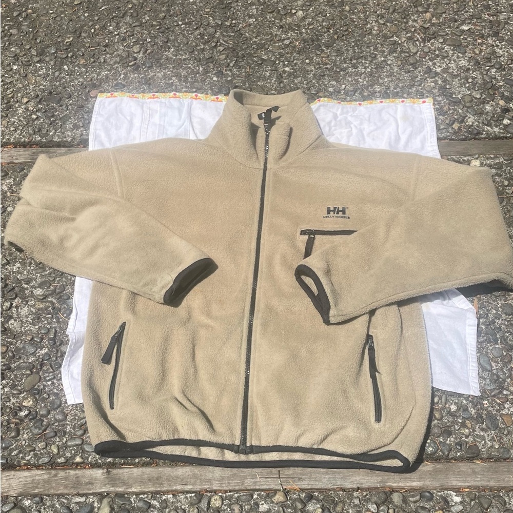 Helly Hansen Tan Fleece Pullover men’s size M
